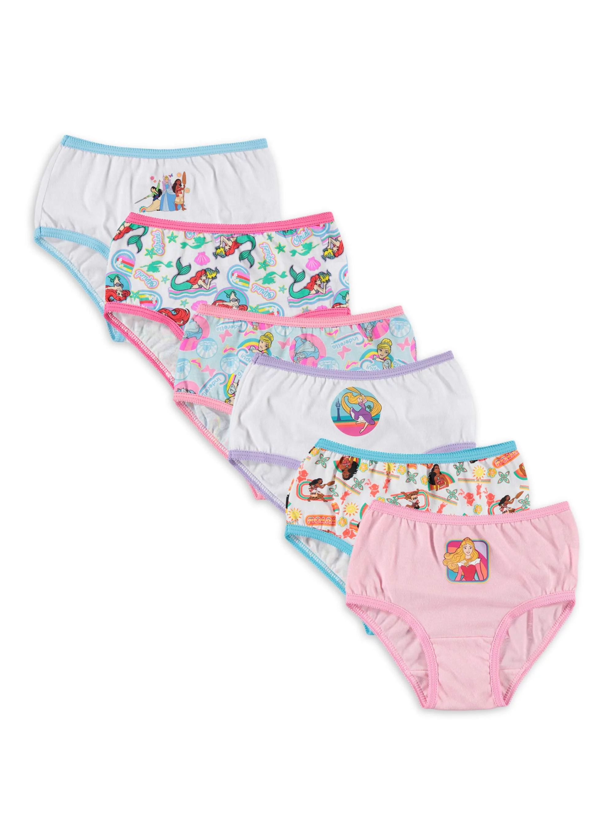Disney Princess Toddler Girls' Panties, 6 Pack Sizes 2T-4T - Walmart.com | Walmart (US)