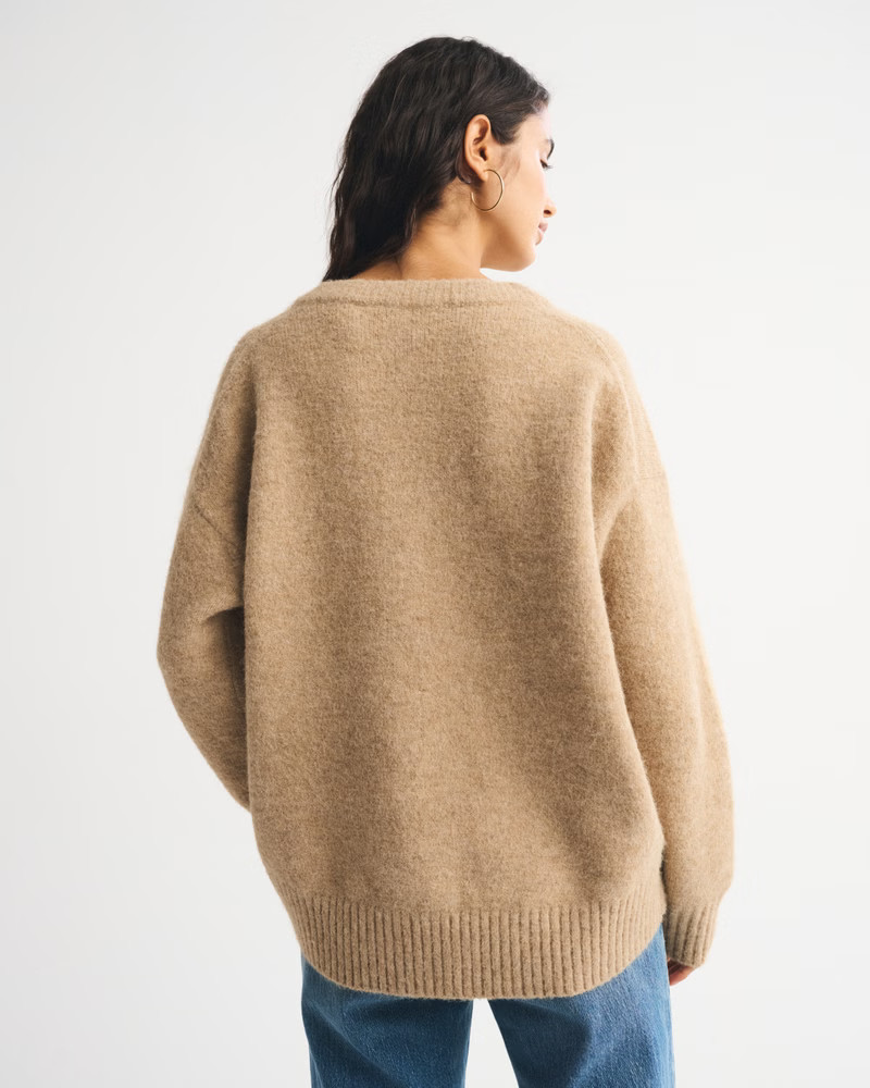 Women's Dad V-Neck Sweater | Women's | Abercrombie.com | Abercrombie & Fitch (UK)