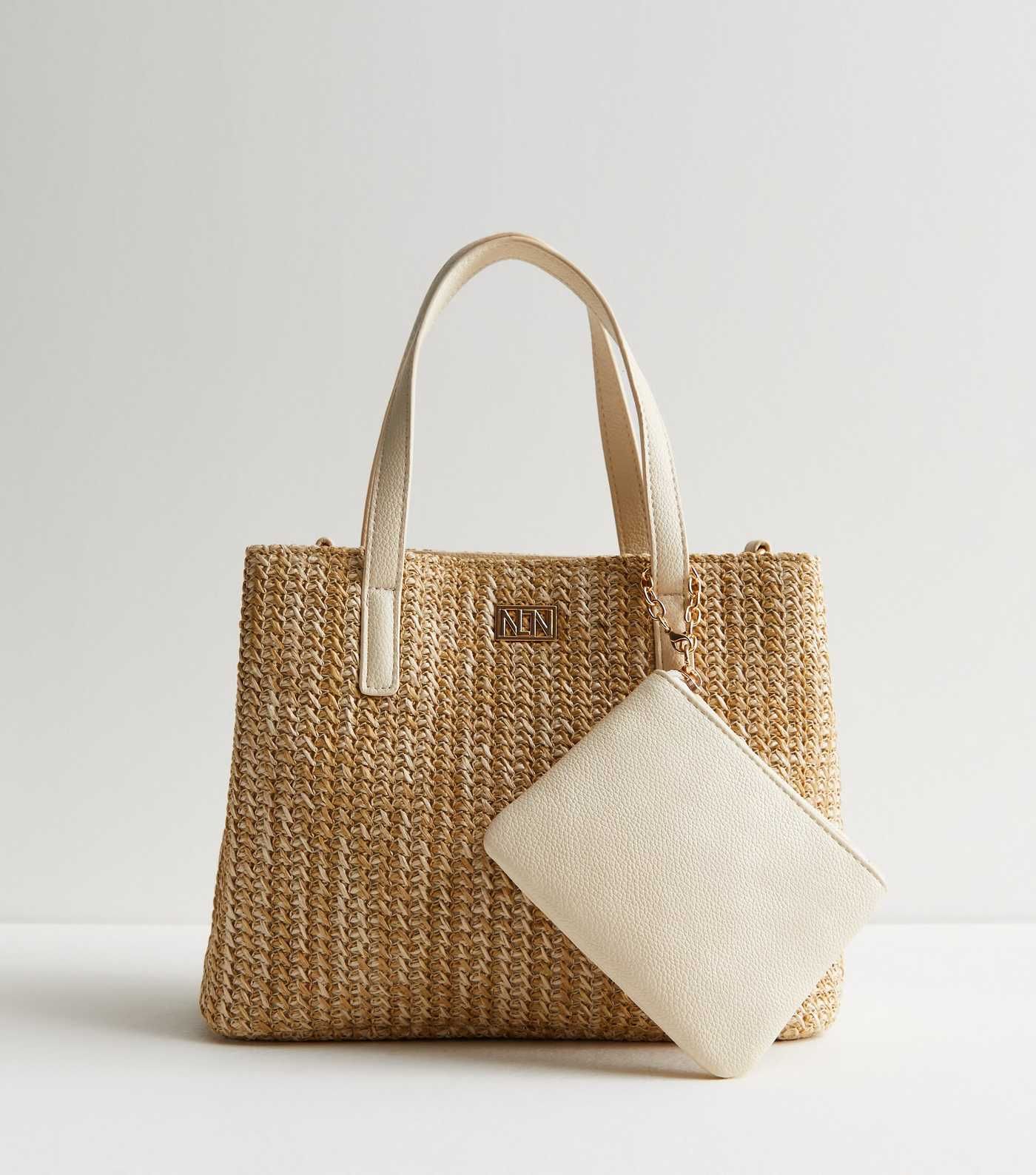 Stone Raffia Tote Bag Duo
						
						Add to Saved Items
						Remove from Saved Items | New Look (UK)