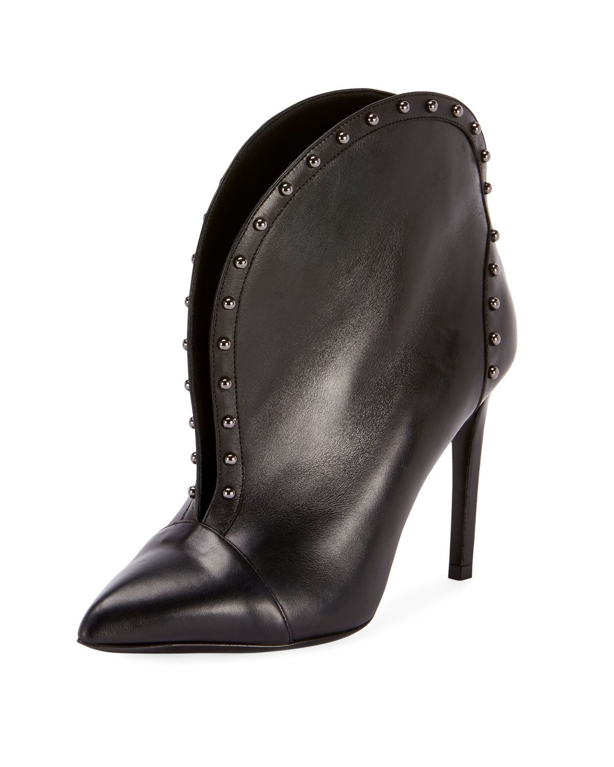 Iren Calfskin Split-Front Ankle Boot | Bergdorf Goodman