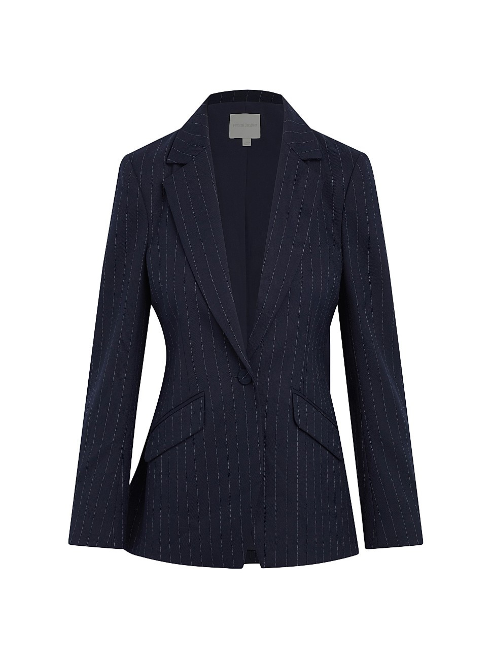 Women's The Favorite Pinstriped Blazer - Navy Pinstripe - Size 12 | Saks Fifth Avenue