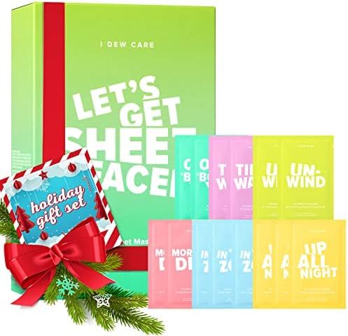 I DEW CARE Let's Get Sheet Faced Face Sheet Mask Pack | 14 Days Intense Skin Makeover | Self Care... | Amazon (US)