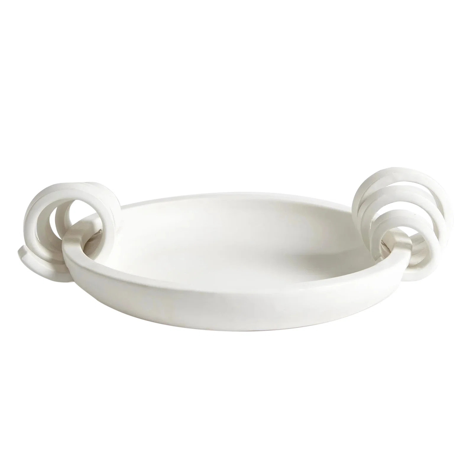 Global Views Ribbon Handle Compote-Matte White | Wayfair | Wayfair North America