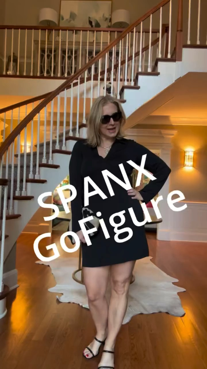 From lumpy bumpy to …. smoooooooooth! @spanx GoFigure to the rescue! 🚨 P.S. Little black dress is also Spanx! 

#SpanxPartner