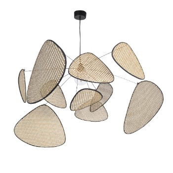Market Set Large mobile rattan pendant Light, screen by Marketset - Trouva | Trouva (Global)