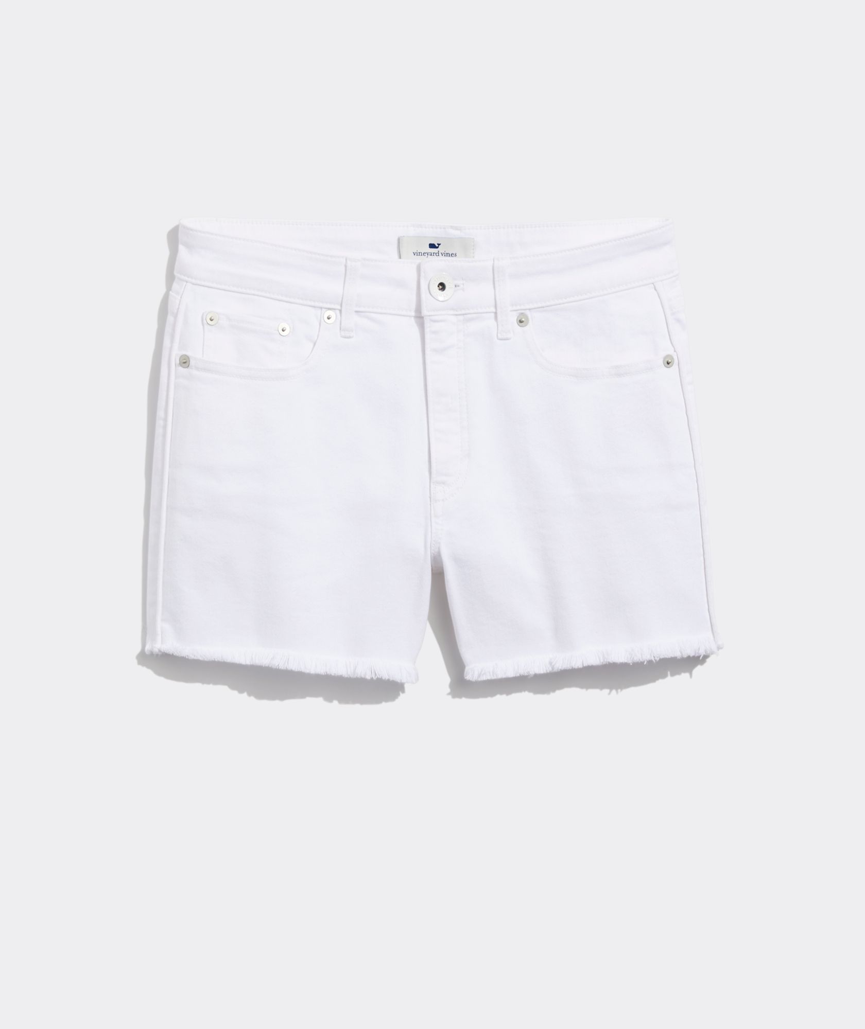 Corded White Jamie Jean Shorts | vineyard vines