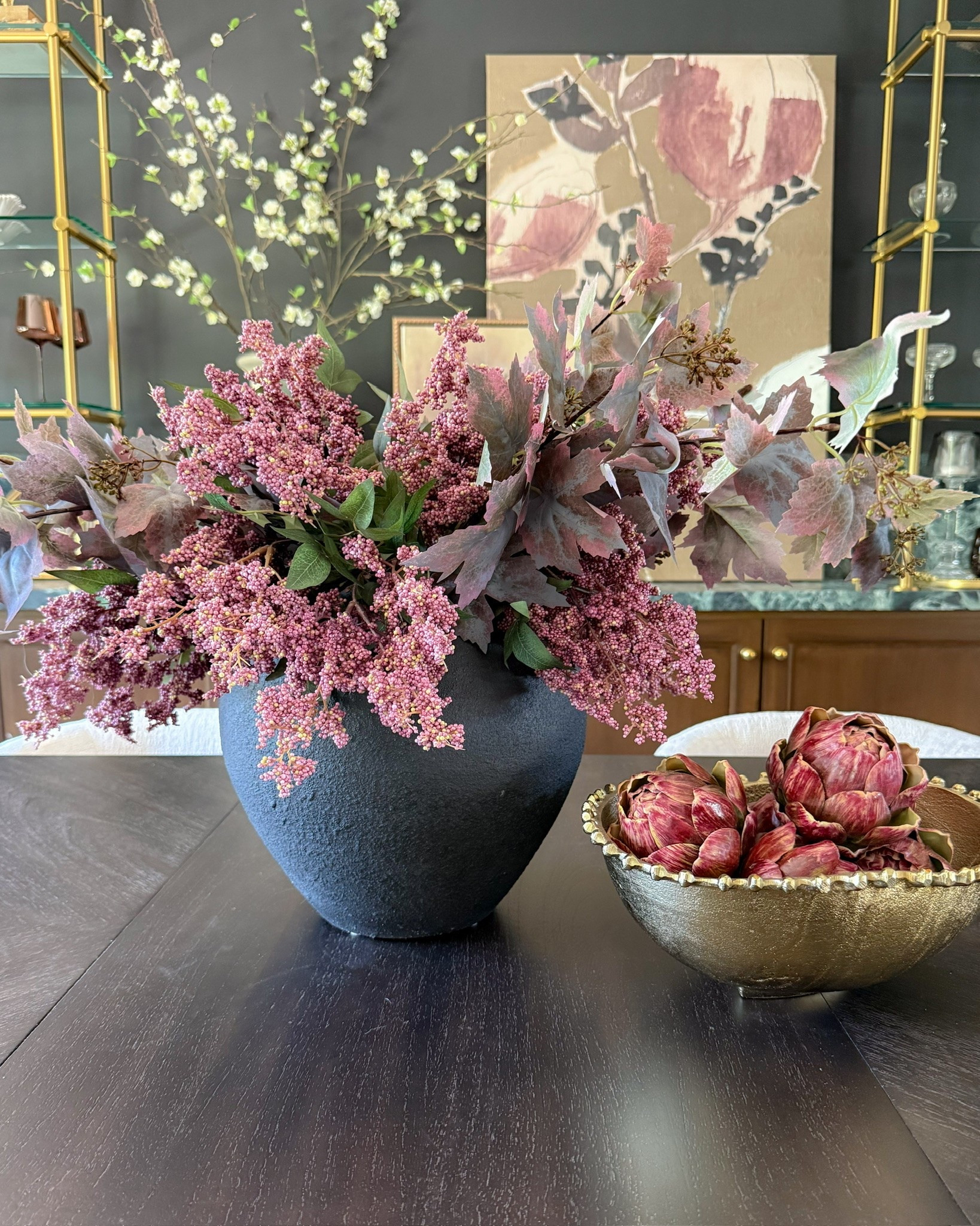 The perfect fall stems for your dining table. 🪻

#LTKHome #LTKSeasonal #LTKdayinmylife