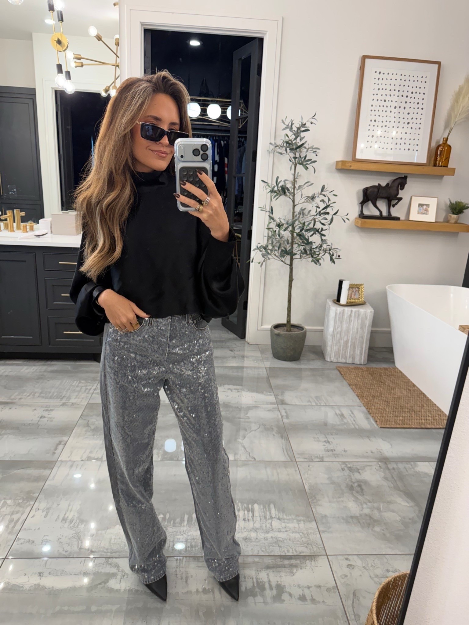 NYE outfit inspo! How good are these pants??

#LTKHoliday #LTKgrwm