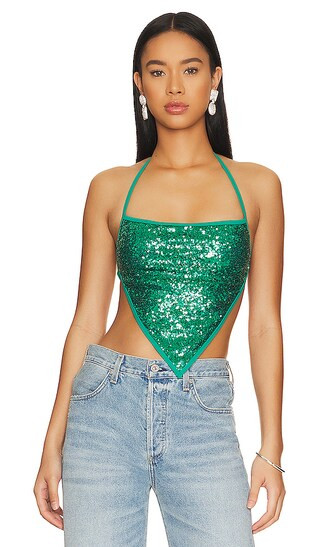 Aleka Bikini Top en Turquoise | Revolve Clothing (Global)