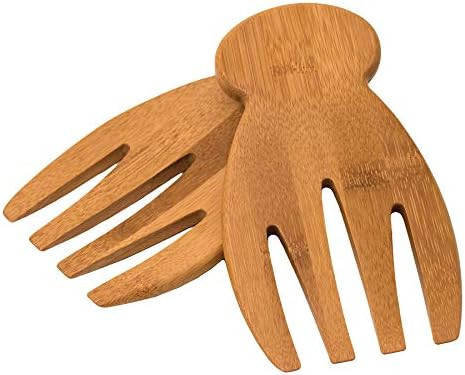 Totally Bamboo Salad Hands, Bamboo Salad Server Set | Amazon (US)