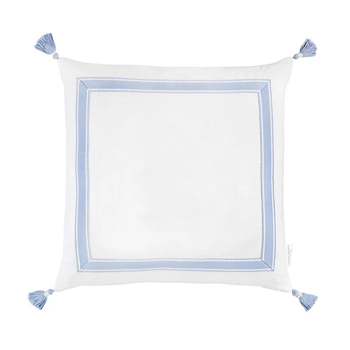 Eventide Ribbon Trim Pillow with Tassels | Caitlin Wilson Design