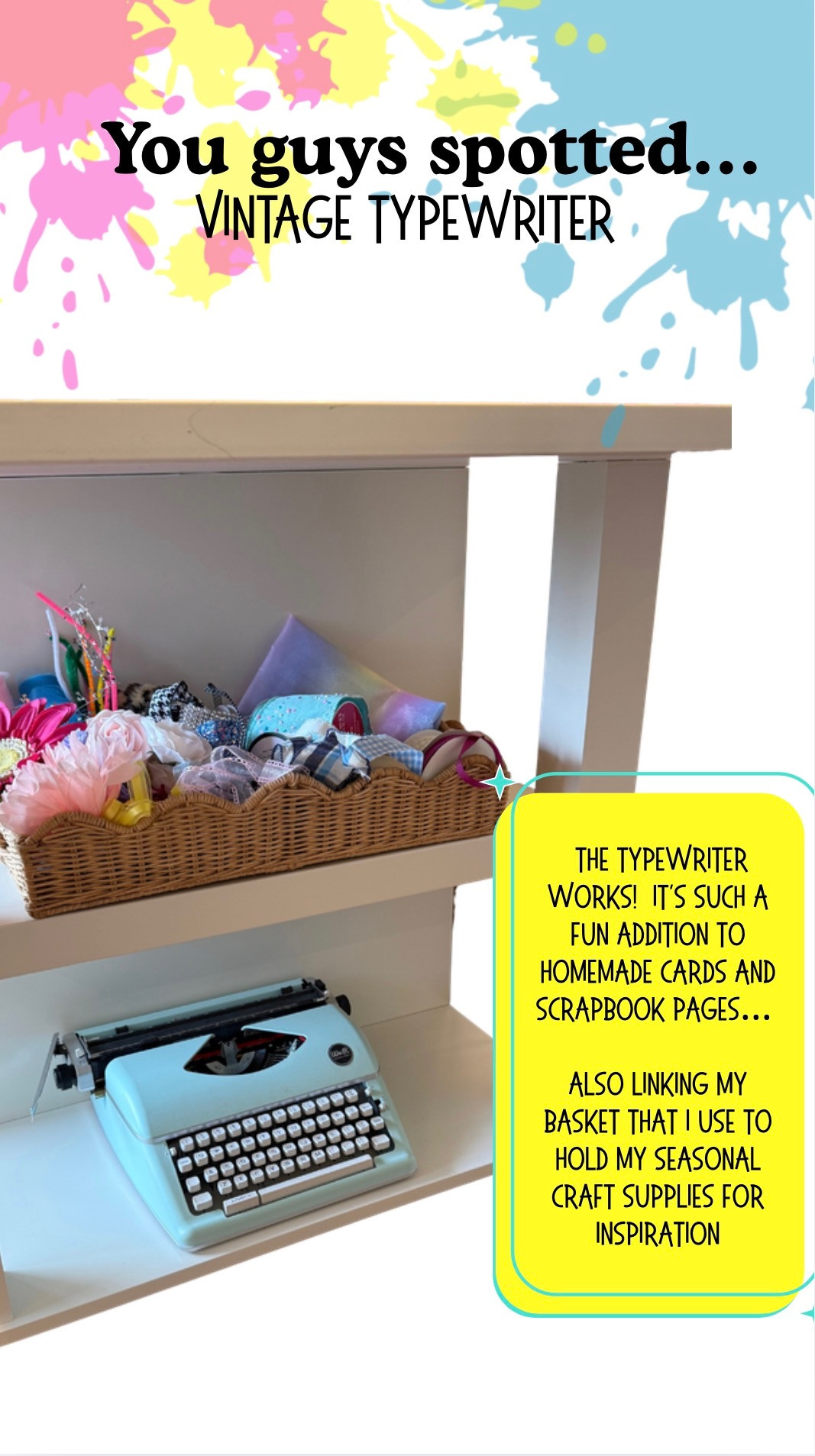 Office organization favorites plus some other finds that I love! The typewriter is so fun for custom homemade gifts and crafts 🩵 

 #LTKmorningroutine #LTKHome
