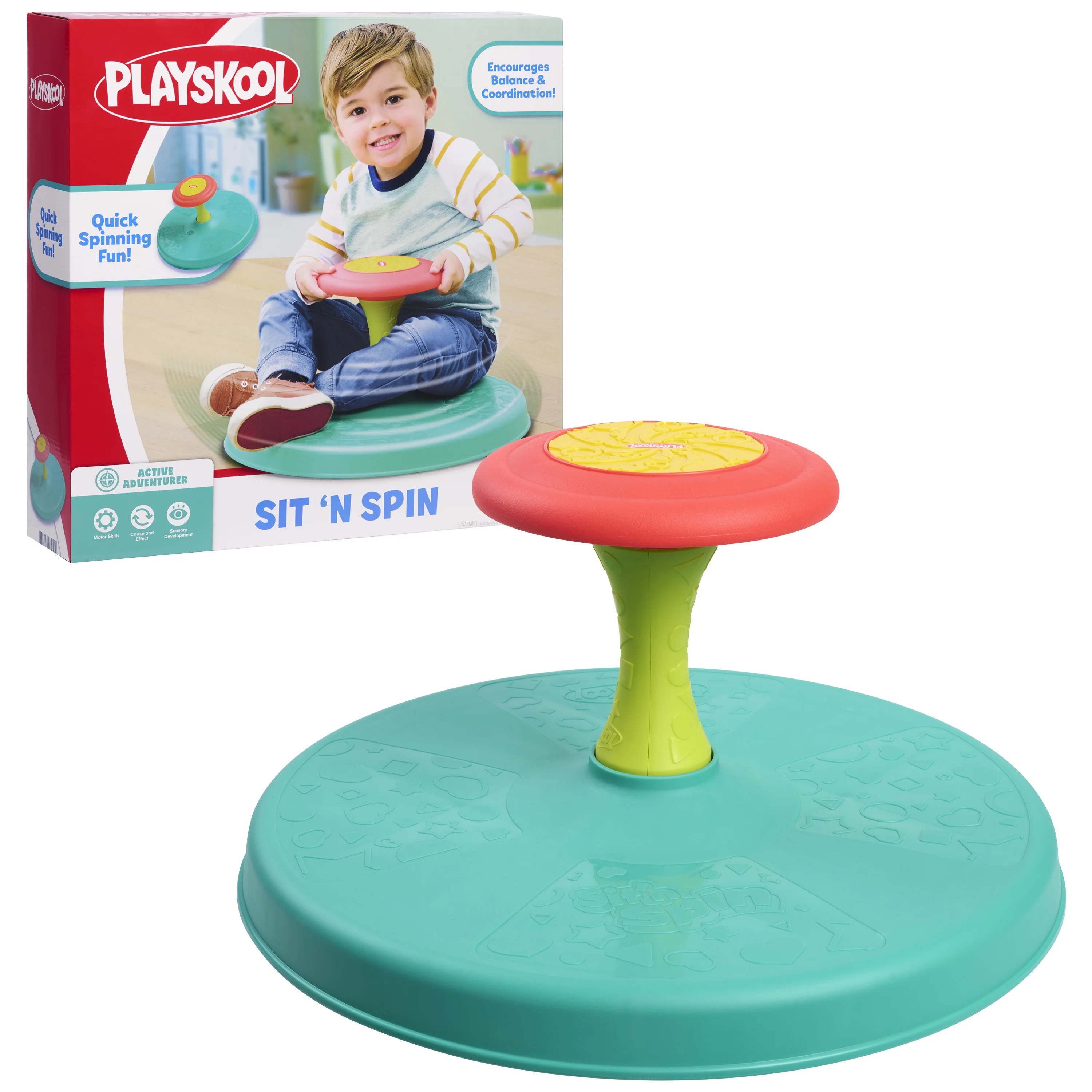 Playskool Sit ’n Spin Activity Toy, Spinning Seat, Kids Ages 18 Months and up, Hasbro Licensed | Walmart (US)