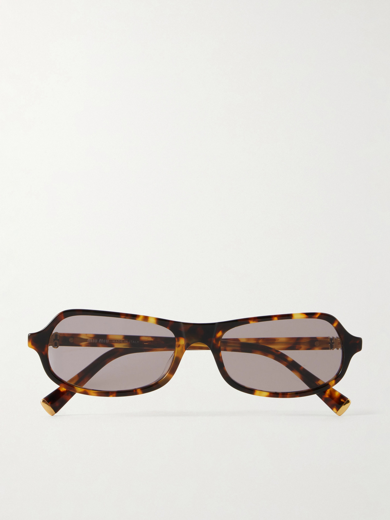 Miu Miu Eyewear - Round-frame Acetate Sunglasses - Tortoiseshell | NET-A-PORTER (UK & EU)