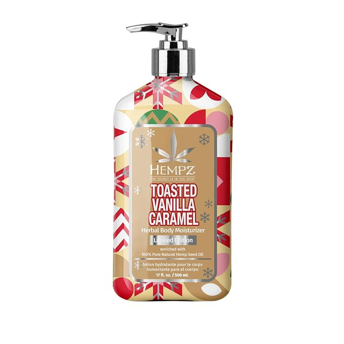 Hempz Toasted Vanilla Caramel Body Lotion, Moisturizer for men and women, Holiday Gifts, 17 oz | Amazon (US)