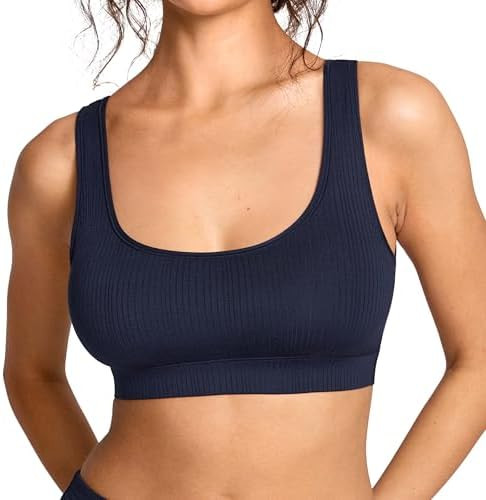 Women's Natrelax No Underwire Bralette No Padding Comfort Sleep Bra Ribbed Wireless Pullover | Amazon (US)