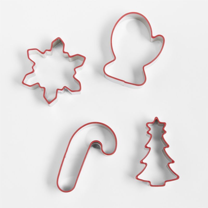 3" Holiday Cookie Cutters, Set of 4 | Crate & Barrel | Crate & Barrel