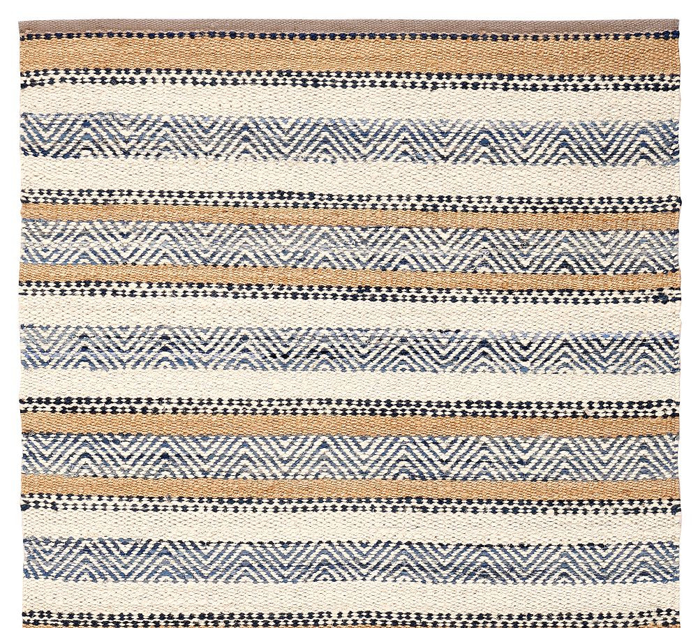 Crosby Striped Jute Rug | Pottery Barn CA