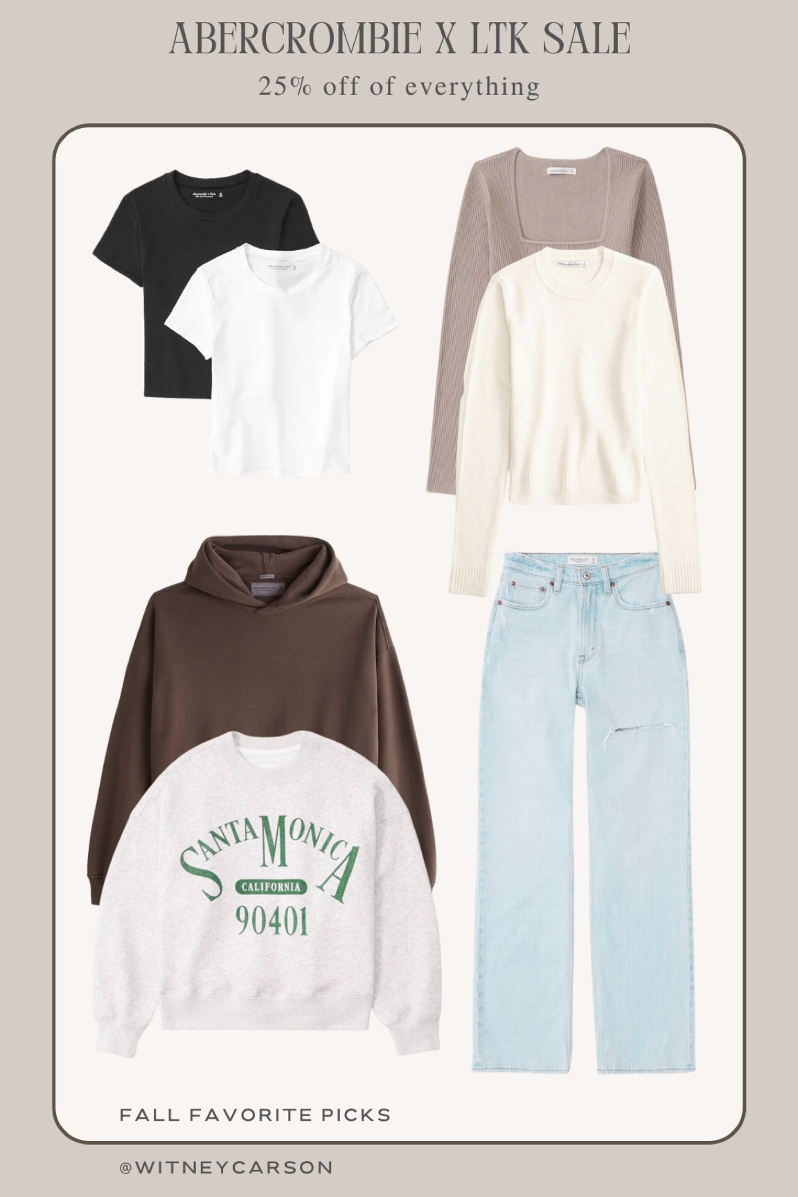 The LTK Sale is underway! These are my top Abercrombie picks. They have 25% off sitewide. These hoodies are the most comfortable material and I could buy them in every color. These are also my go-to jeans that I wear almost every week. 

ltk sale l ltk sale picks l abercrombie l jeans l fall outfit l fall sale l fall inspo

#LTKSeasonal #LTKstyletip #LTKSale