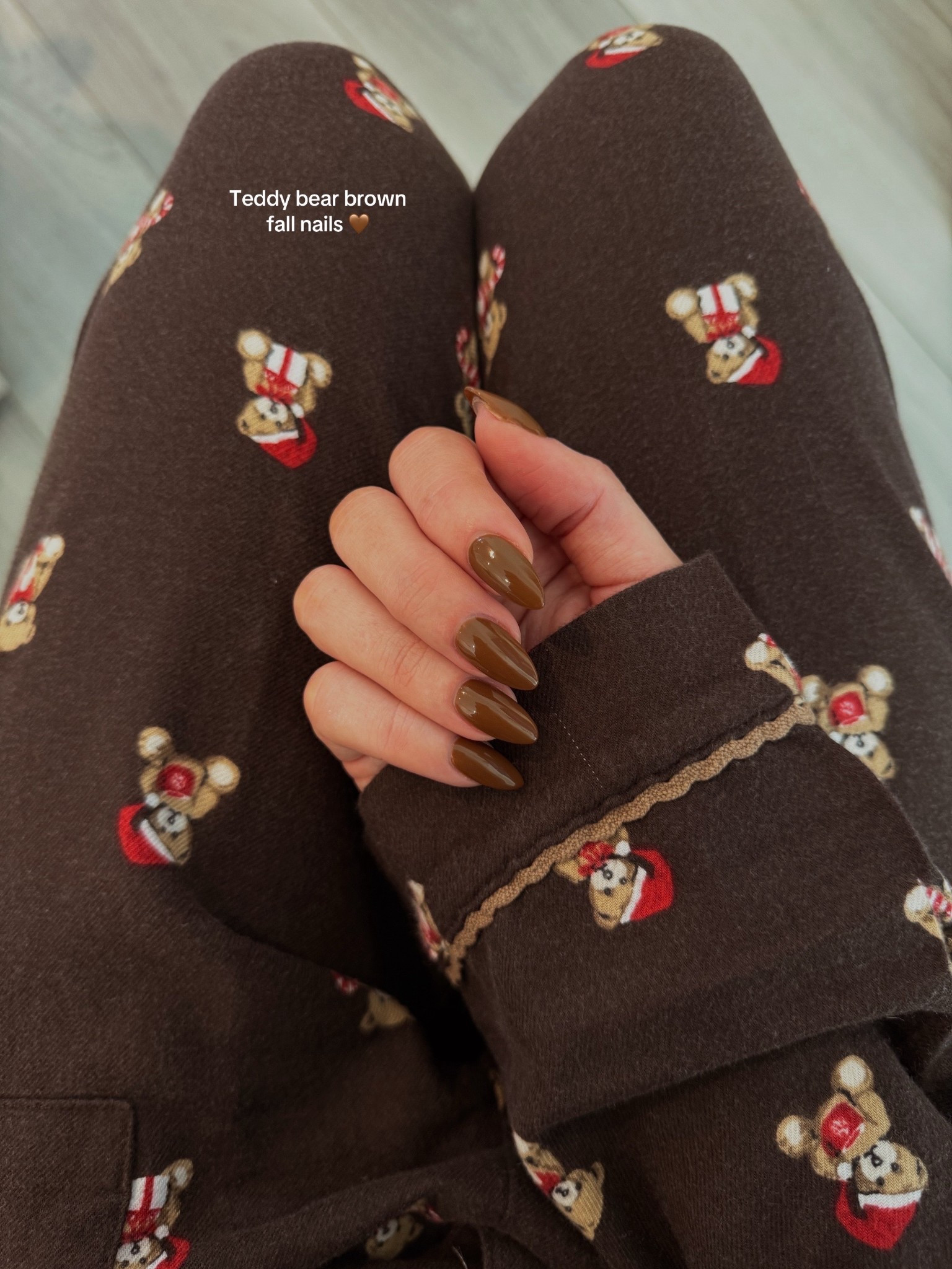 Teddy bear brown fall nails + cutest christmas pajamas 🧸🤎

#holidaypjs #fallnails #brownnails #christmaspjs

#LTKBeauty #LTKHoliday #LTKStyleTip