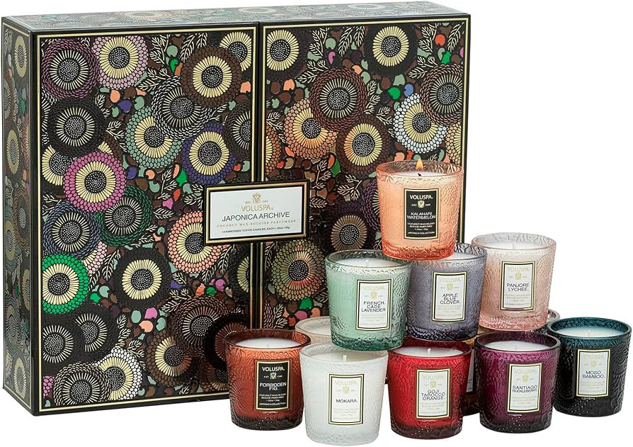 Voluspa Japonica Archive 12 Pc Votive Scented Candles Gift Set, 1.25 oz Each, Scented Candles for... | Amazon (US)