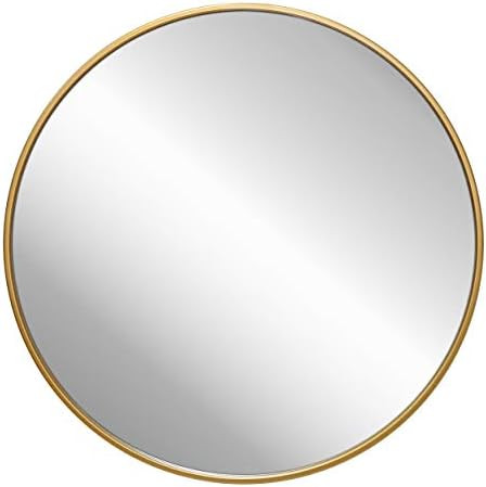 Gold Circle Wall Mirror 24 Inch Round Wall Mirror for Entryways, Washrooms, Living Rooms and More... | Amazon (US)