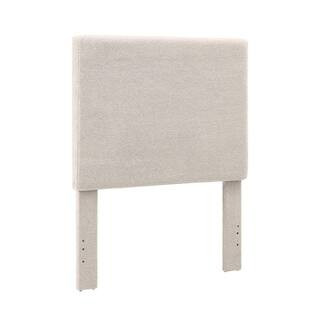 Winslow Beige Sherpa Twin Upholstered Headboard | The Home Depot