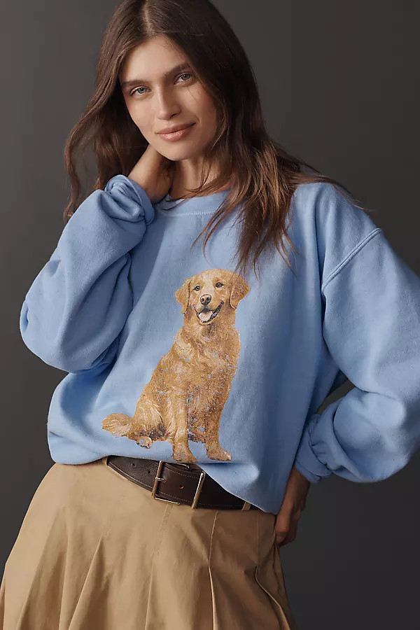 Golden Retriever Pullover Sweatshirt | Anthropologie (US)