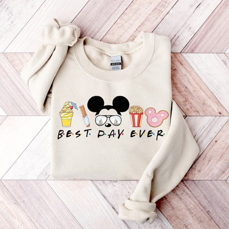 Best Day Ever Sweatshirt, Disney Sweatshirt, Disney World Sweatshirt, Walt Disney Sweaters, Disne... | Etsy (US)