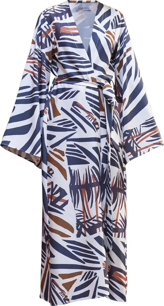 Awa Print Long Sleeve Wrap Maxi Dress | Nordstrom