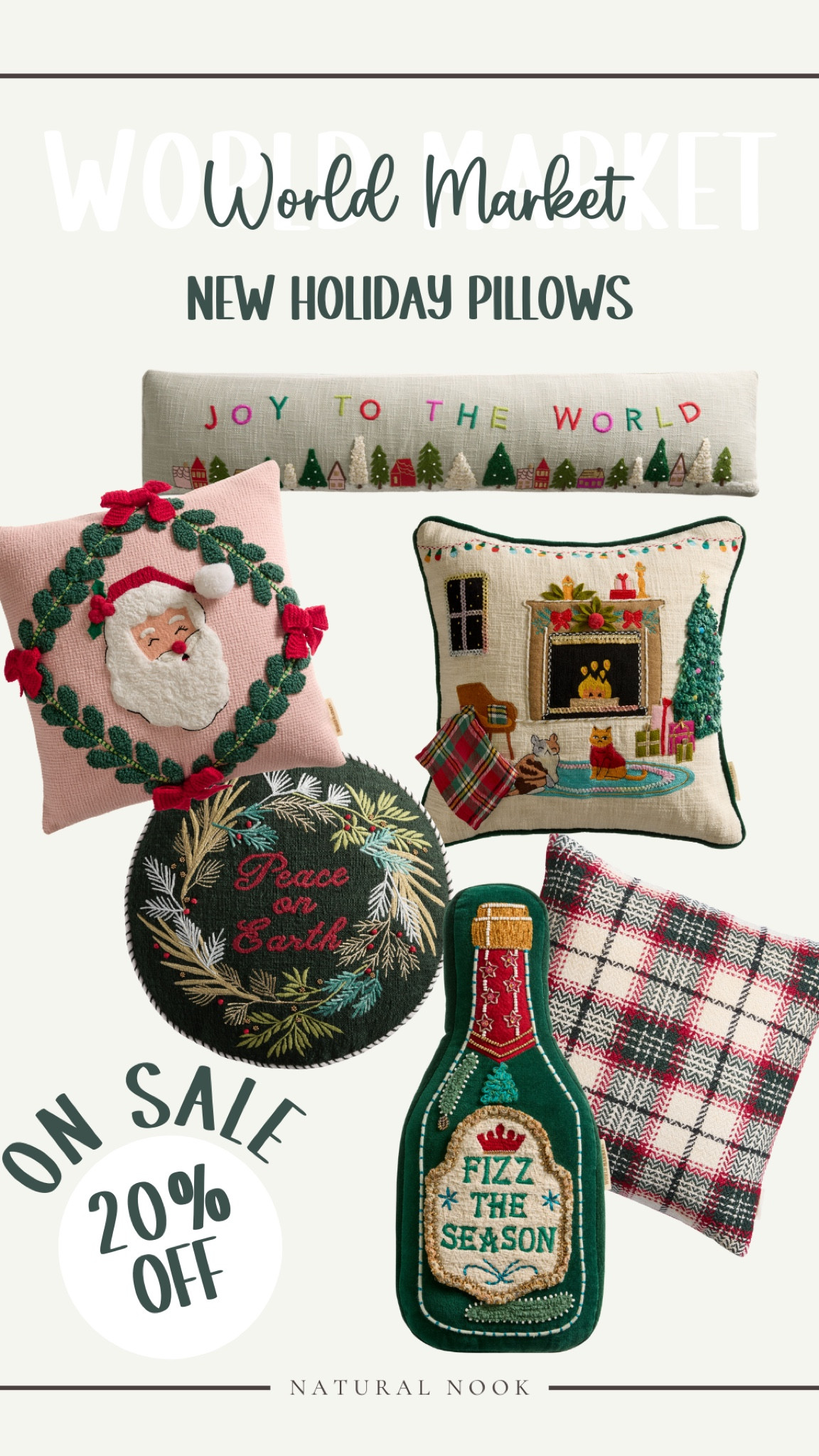 New holiday arrivals at world market! Currently pillows and rugs are on sale right now! 

Christmas, Santa, plaid, holiday decor 

#LTKHome #LTKSaleAlert #LTKSeasonal