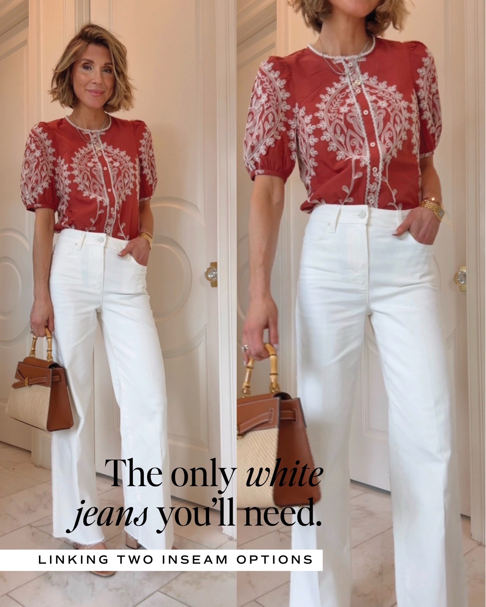 My favorite pair of wide leg jeans. Fit true to size 