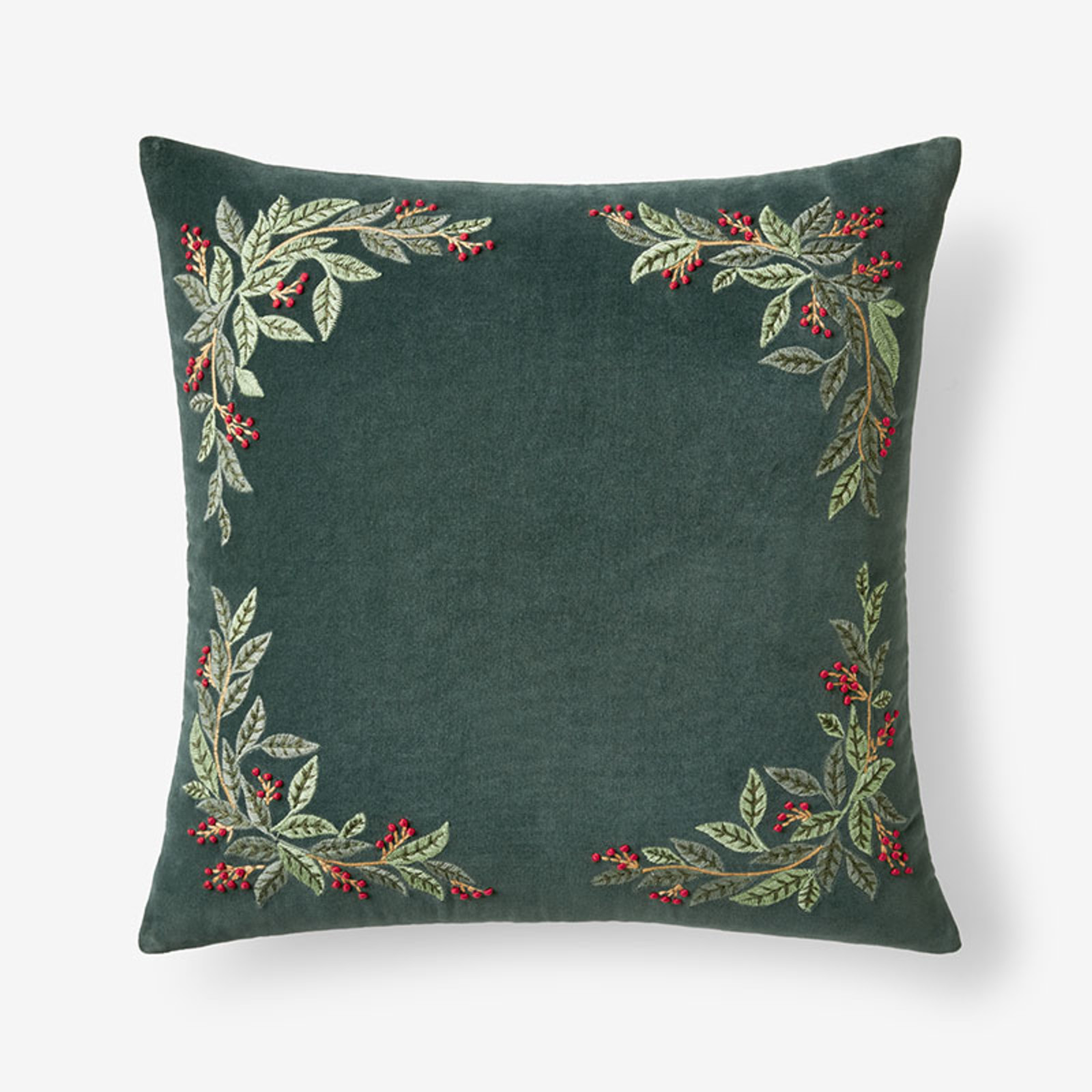 Willowberry Decorative Square Pillow Cover - Green, 20 in. x 20 in. | The Company Store