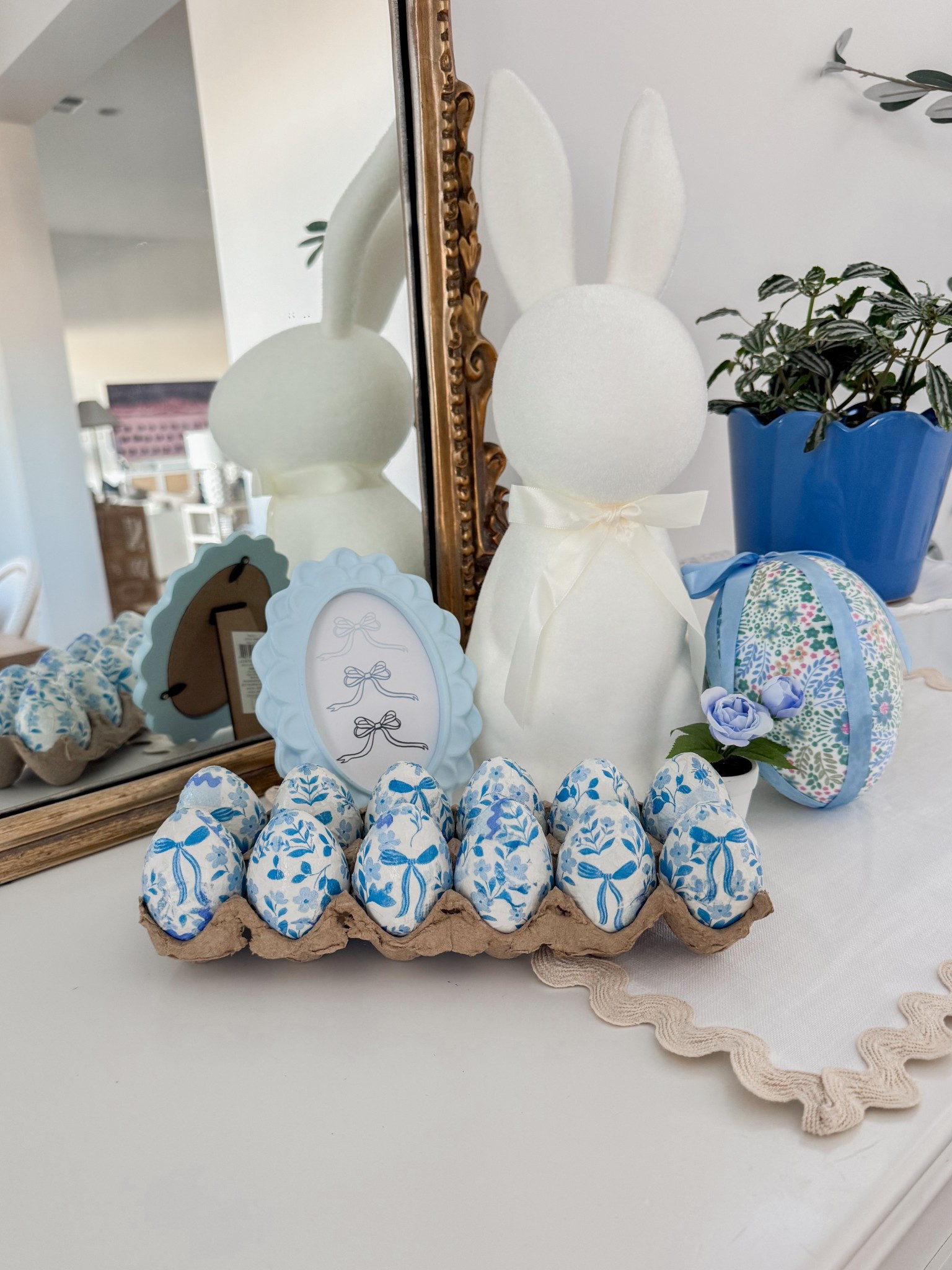 Check out these super simple decoupage eggs I made using these dyeable eggs from Walmart! They’re less than $2! Perfect for bowl fillers for Easter decor. 

#LTKSeasonal #LTKHome