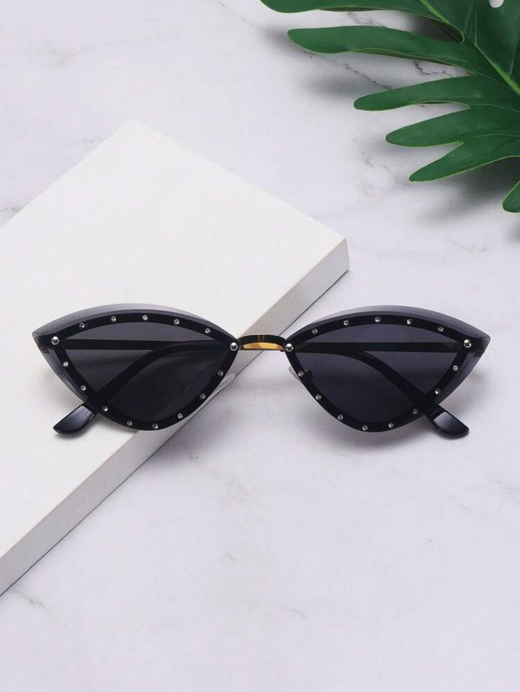 Occhiali alla moda cat eye con strass | SHEIN