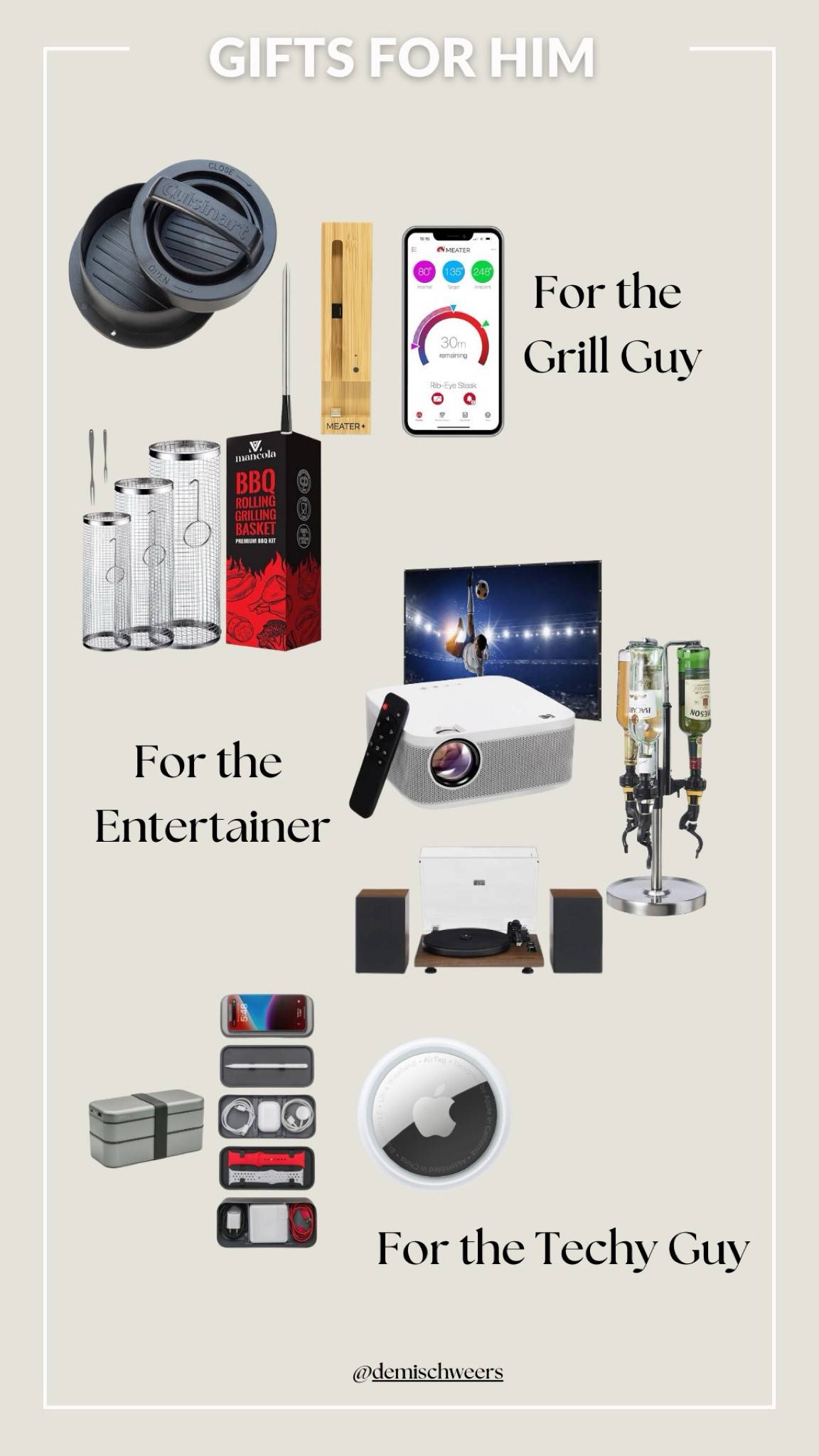 Gifts for Him: The Grill Guy, The Entertainer, The Techy Guy

#LTKGiftGuide #LTKMens #LTKHoliday
