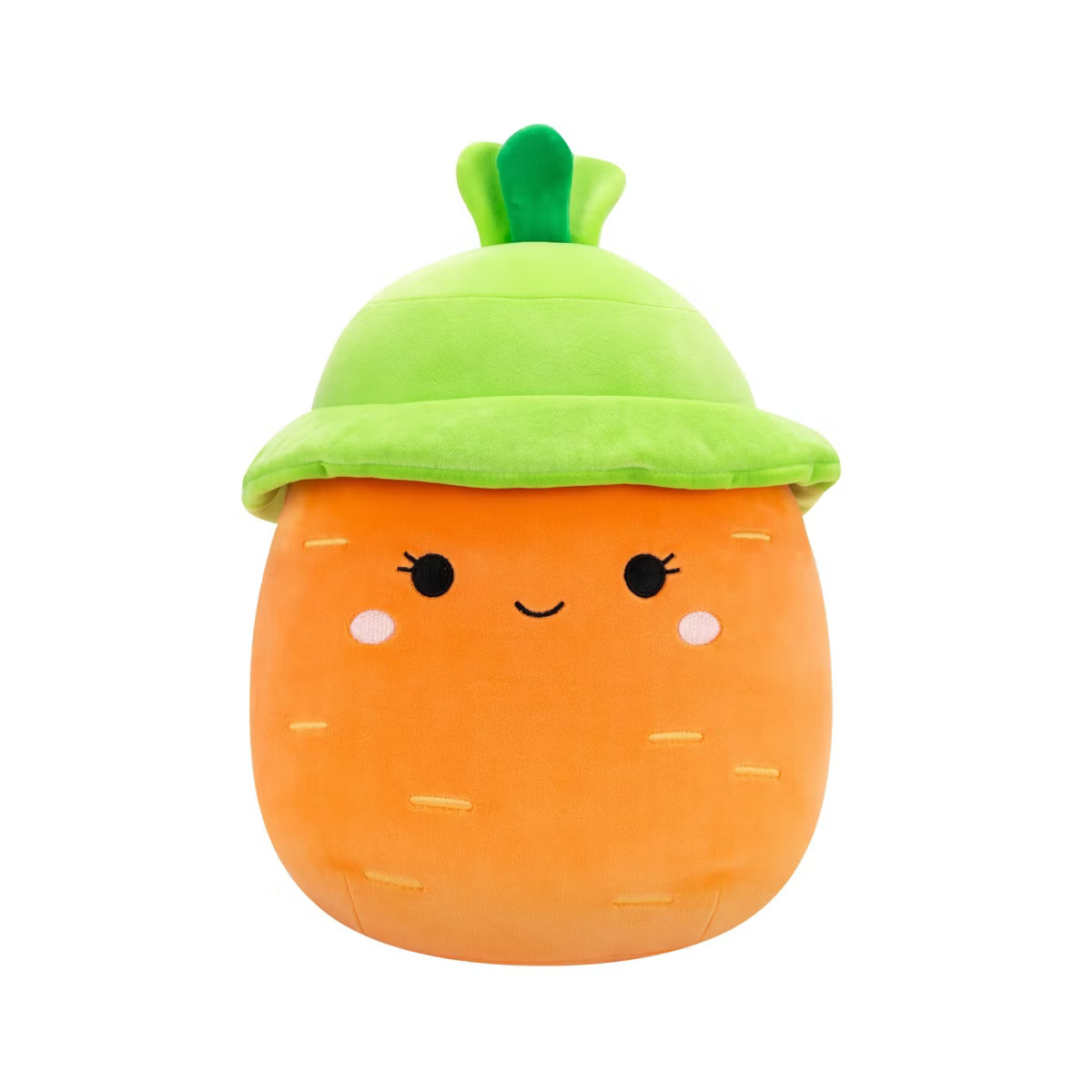 Medium Plush (12" Squishmallows) (Caroleena - Orange Carrot with Green Bucket Hat) | Target