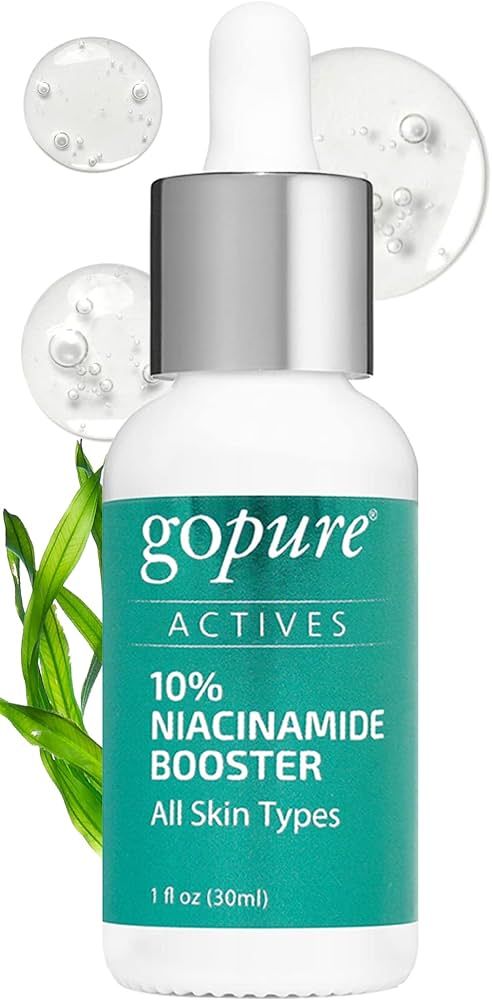 goPure 10% Niacinamide Serum Booster - Redness Reducing Skin Care, Reduces the Look of Skin Disco... | Amazon (US)