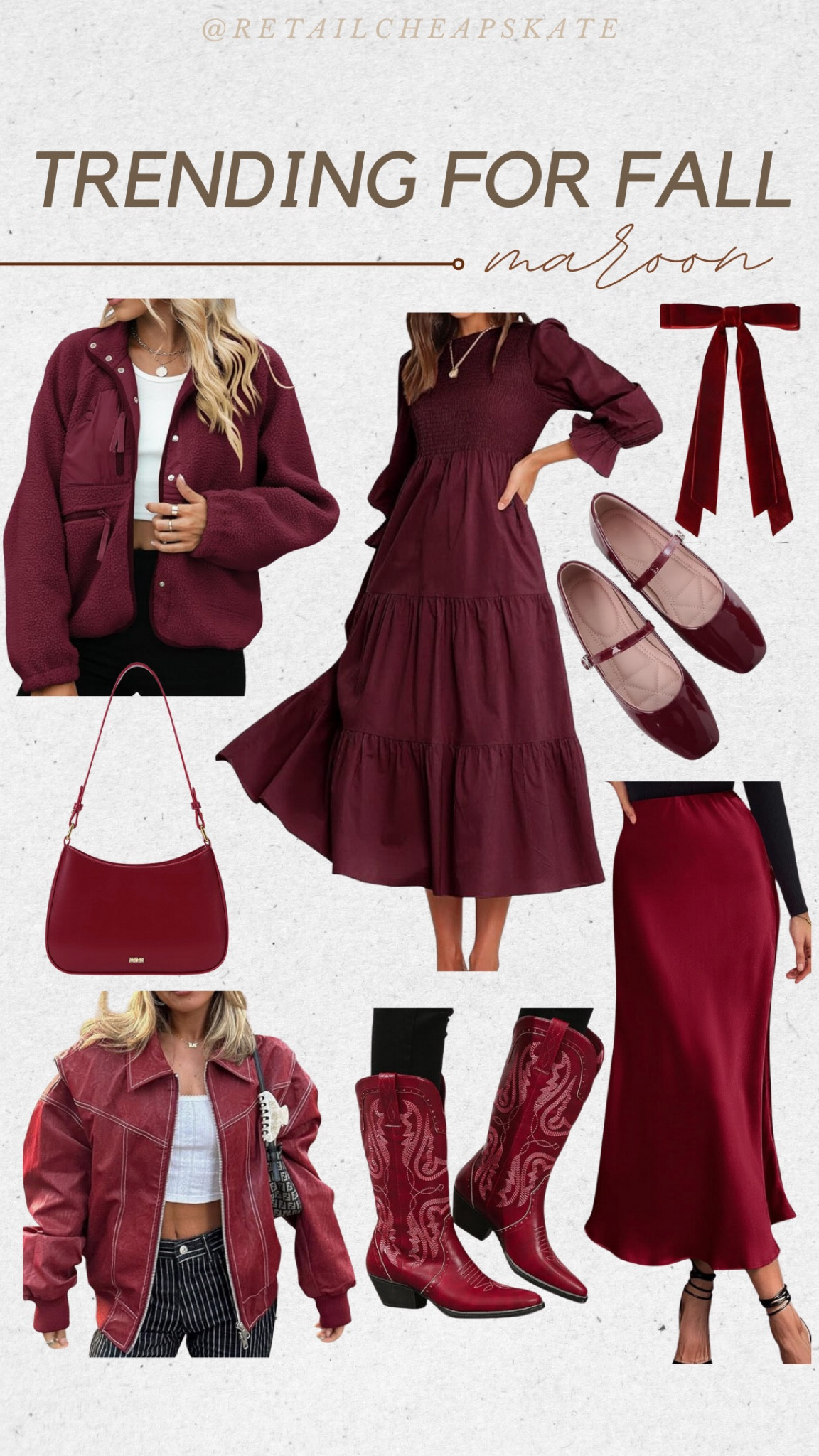 Trending for fall… maroon! All from Amazon! 

#LTKFindsUnder50 #LTKStyleTip #LTKFindsUnder100