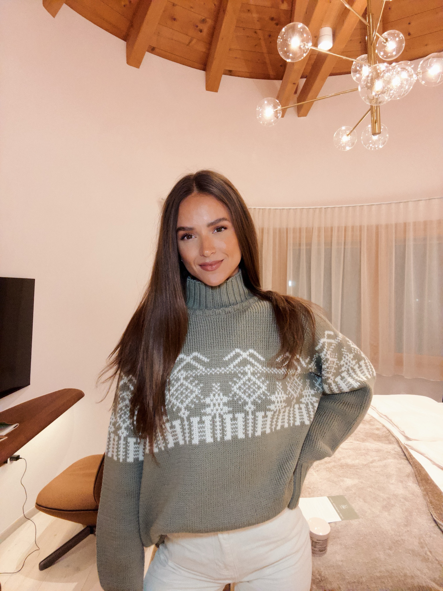 The cutest sage green fair aisle sweater from The Knotty Ones. Linked a few similar too! 

#LTKSeasonal #LTKstyletip