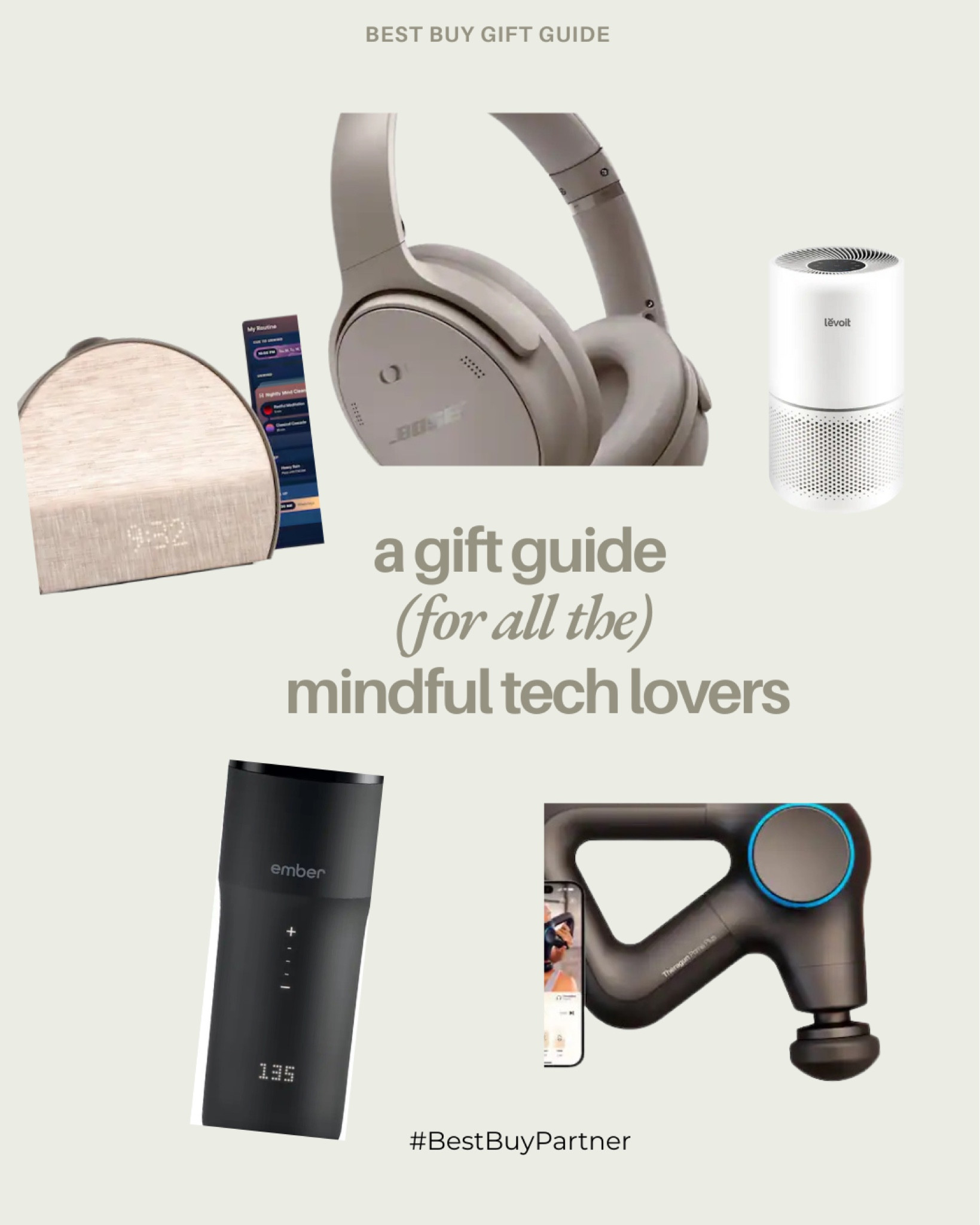 #bestbuypartner if you’re shopping for the homebody on your list, these tech gifts from @bestbuy make staying in feel even more peaceful. I’ve included my go to Bose headphones and other thoughtful picks for rest and recharge season. 