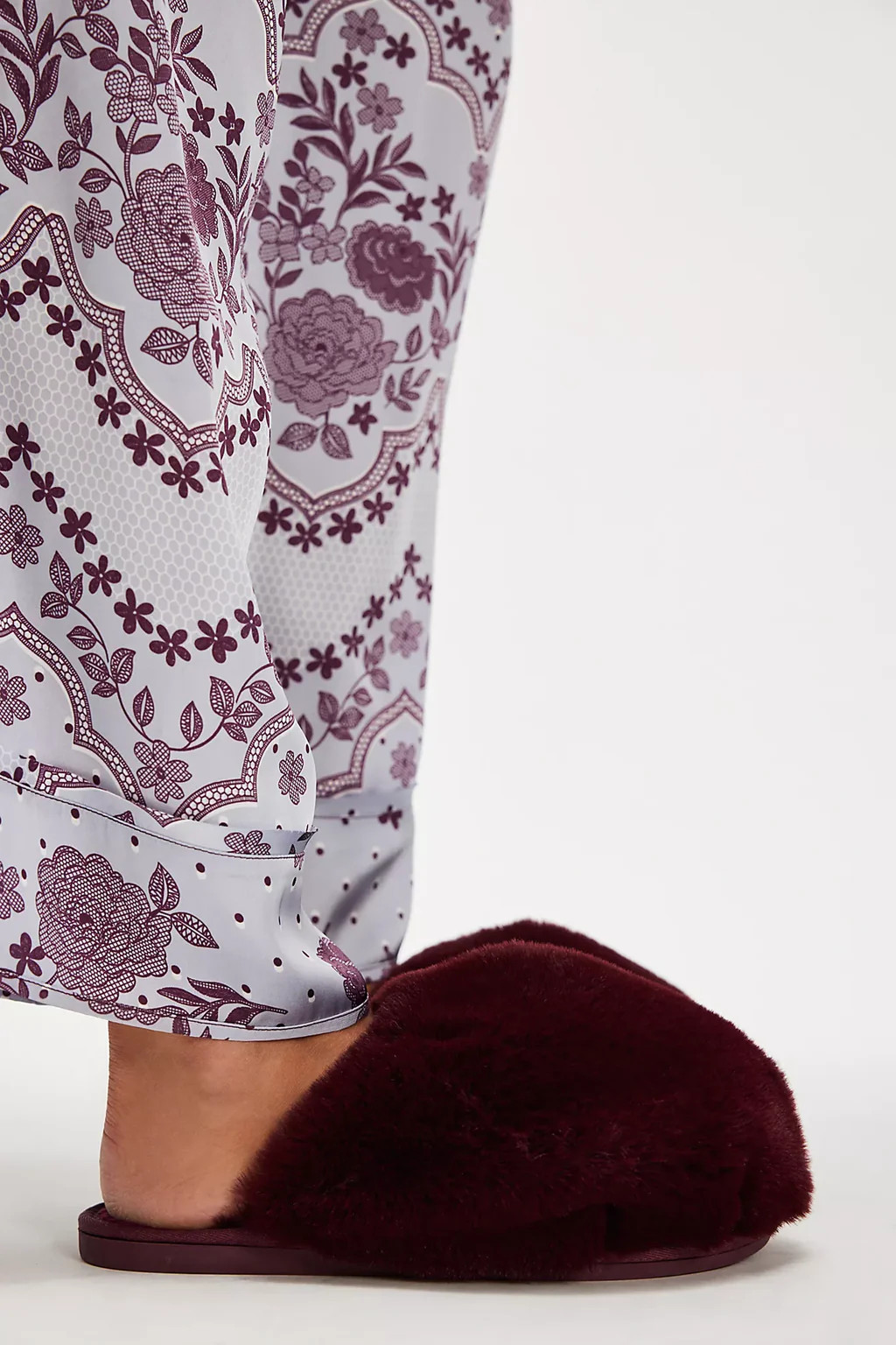 Snowball Slippers in Wine | Krush Clothing Limited