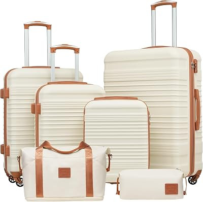 COOLIFE Koffer Set 6tlg: Luggage Set 16-20-24-28 Zoll Hartschale Koffer TSA | Amazon (DE)