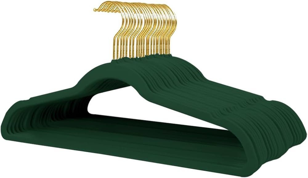 TGHYR Velvet Hangers 22 Pack, Non Slip Coat Hangers, Suit Hangers with Shoulder Notches, Space-Sa... | Amazon (US)