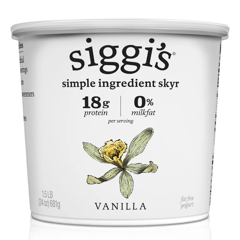 Siggi's Icelandic Skyr Nonfat Yogurt, Vanilla, 24 oz | Walmart (US)