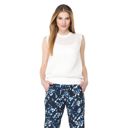 Mossimo® Women's Mesh Sweater - White | Target