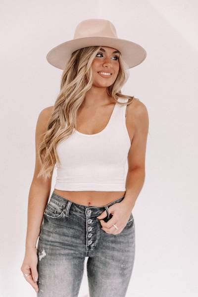 Cream Gia Tank | Lane 201 Boutique