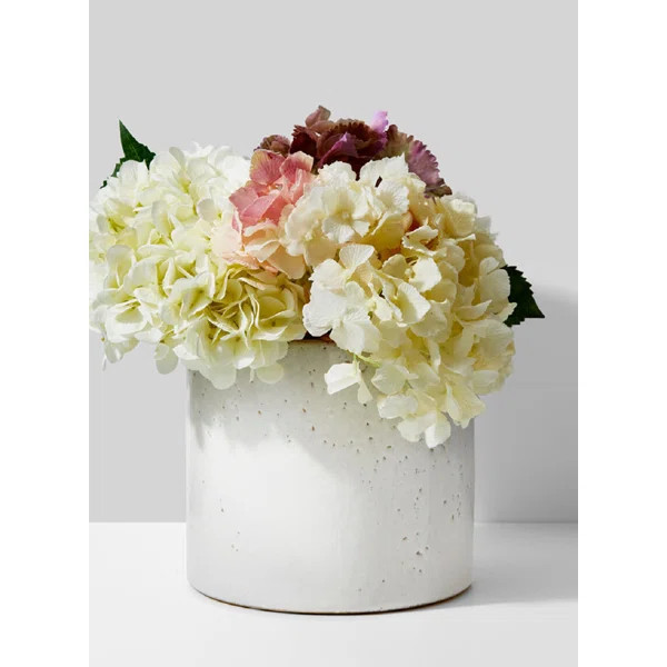 Jacksonville White Indoor / Outdoor Ceramic Table Vase | Wayfair North America