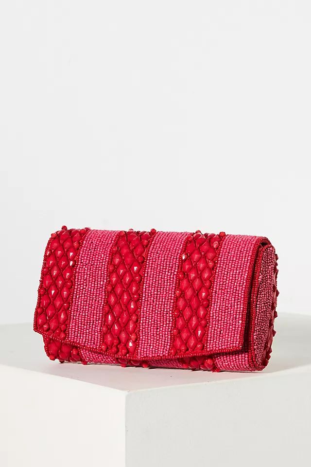 Striped Beaded Clutch | Anthropologie (US)