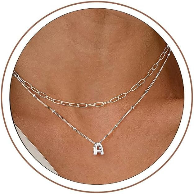 Turandoss Mothers Day Gifts for Mom Daughter - Dainty Gold Silver Initial Necklaces for Women Gir... | Amazon (US)